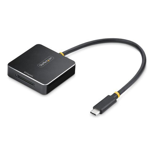 StarTech.com Lecteur de Cartes SD Express USB-C, USB 10Gbps, Lecteur de Cartes Mémoire Portable, Adaptateur USB Type-C vers Secure Digital 7.1, Fonctionne avec tous les Systèmes d'Exploitation - 1B-USB-C-SDE-ADAPTER