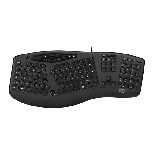 Adesso AKB-160UB clavier Bureau USB AZERTY Français Noir - AKB-160UB-FR