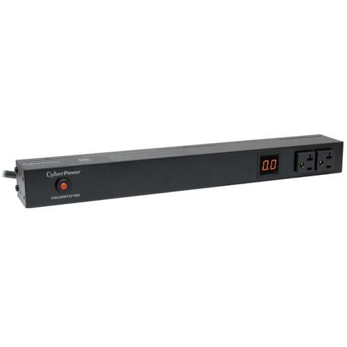 CyberPower  unité de distribution d'énergie 12 sortie(s) CA 1U Noir - PDU20MT2F10R