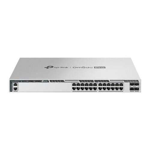 TP-Link  commutateur réseau Géré L3 2.5G Ethernet (100/1000/2500) Connexion Ethernet, supportant l'alimentation via ce port (PoE) 1U Gris - S6500-24MPP4Y