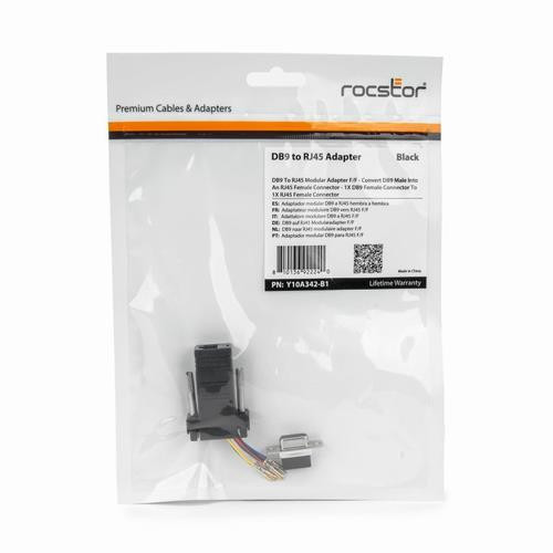 Rocstor  câble Série 0 m DB-9 RJ-45 - Y10A342-B1