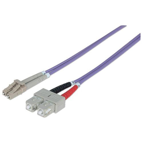 Intellinet  câble InfiniBand et à fibres optiques 1 m LC SC Violet - 751049