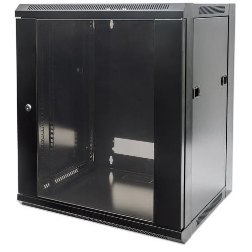 Intellinet  étagère 9U Rack monté sur le mur Noir - 711777