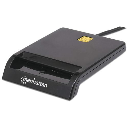 Manhattan  lecteur de cartes à puce Intérieure USB USB 2.0 Noir - 102049