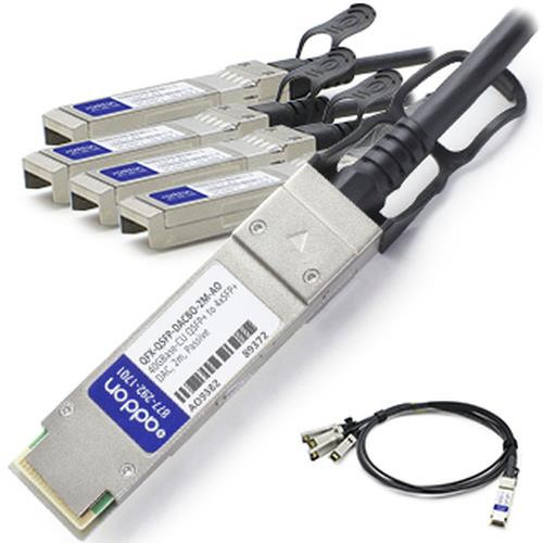 AddOn Networks QSFP+/4xSFP+ 2 m câble InfiniBand et à fibres optiques QSFP+ 4xSFP+ Noir - QFX-QSFP-DACBO-2M-AO