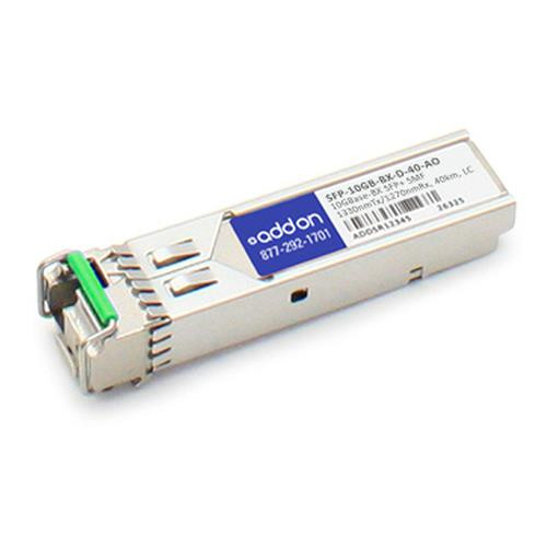 AddOn Networks  module émetteur-récepteur de réseau Fibre optique 10000 Mbit/s SFP+ - SFP-10GB-BX-D-40-AO