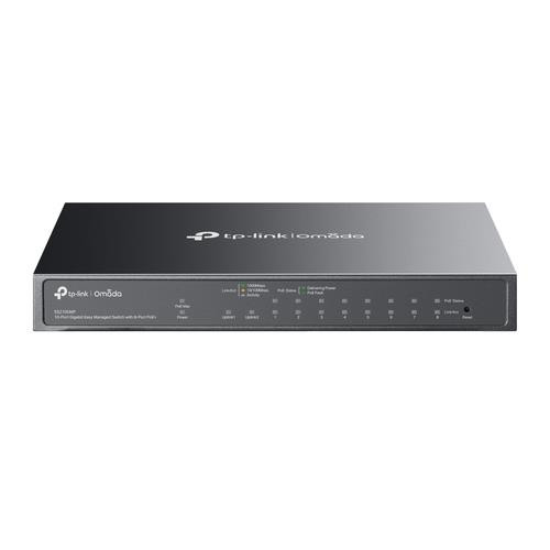 TP-Link Omada  commutateur réseau Géré Gigabit Ethernet (10/100/1000) Connexion Ethernet, supportant l'alimentation via ce port (PoE) Noir - ES210GMP