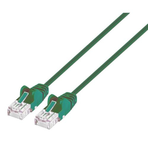 Intellinet IEC-C6-GR-7-SLIM câble de réseau Vert 2 m Cat6 U/UTP (UTP) - 743433