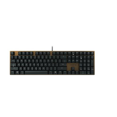 CHERRY KC 200 MX clavier Universel USB QWERTY Anglais Noir, Bronze - G80-3950LHBUS-2