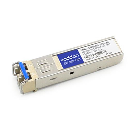AddOn Networks  module émetteur-récepteur de réseau Fibre optique 1000 Mbit/s SFP 1510 nm - E1MG-CWDM80-1510-AO AddOn Networks  module émetteur-récepteur de réseau Fibre optique 1000 Mbit/s SFP 1510 nm - E1MG-CWDM80-1510-AO