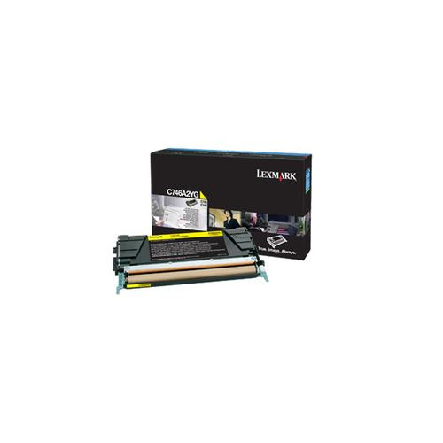Lexmark  Cartouche de toner 1 pièce(s) Original Jaune - C746A2YG