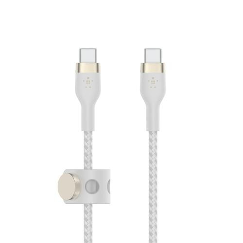 Belkin BOOST↑CHARGE PRO Flex câble USB USB 2.0 2 m USB C Blanc - CAB011BT2MWH