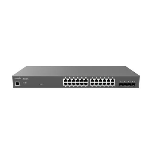 EnGenius  commutateur réseau Géré L2+ Gigabit Ethernet (10/100/1000) Noir - ECS1528