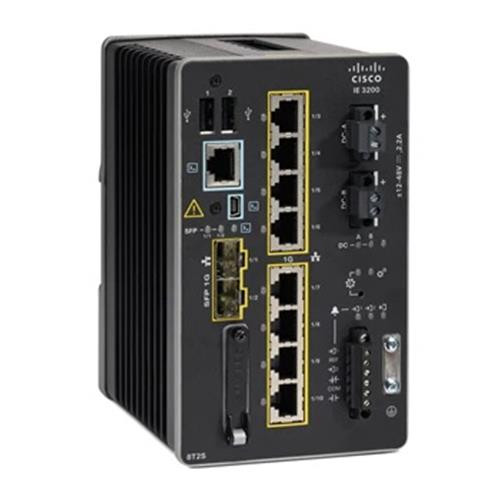 Cisco Catalyst  commutateur réseau Géré L2/L3 Gigabit Ethernet (10/100/1000) Noir - IE-3200-8T2S-E