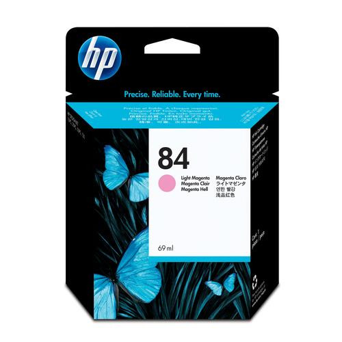 HP 84 69-ml Light Magenta DesignJet Ink Cartridge cartouche d'encre 1 pièce(s) Original Rendement standard Magenta clair - C5018A