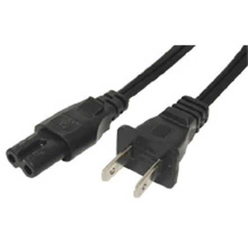 C2G Non-polarized Power Cord, Black 6ft Noir 1,83 m - 27398