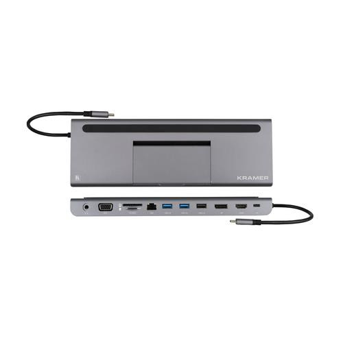 Kramer Electronics KDock-4 Avec fil USB 3.2 Gen 1 (3.1 Gen 1) Type-C Argent - 91-00015999