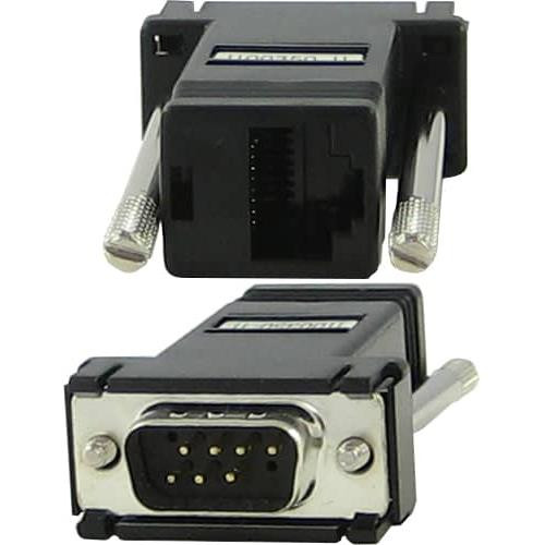 Perle DBA0023C RJ-45 DB-9 Noir, Acier inoxydable - 04007210 Perle DBA0023C RJ-45 DB-9 Noir, Acier inoxydable - 04007210