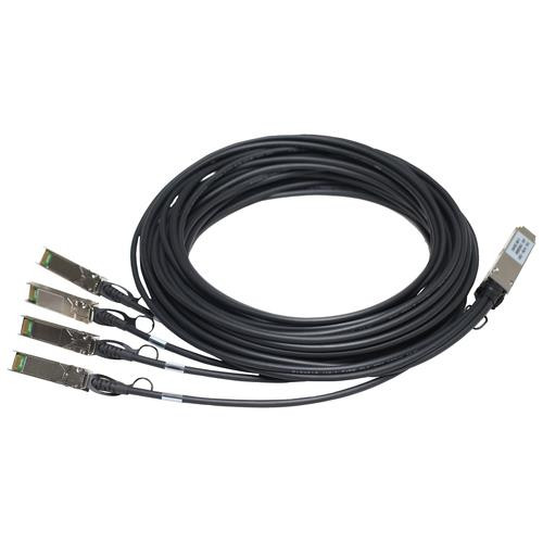 HPE Networking Comware X240 40G QSFP+ to 4x10G SFP+ 3m Direct Attach Copper Splitter Cable - JG330A