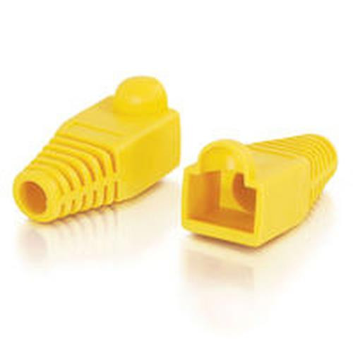 C2G RJ45 Plug Cover range-câbles et serre-câbles Jaune - 04756