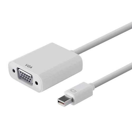 Monoprice  câble vidéo et adaptateur VGA (D-Sub) Mini DisplayPort Blanc - 12785