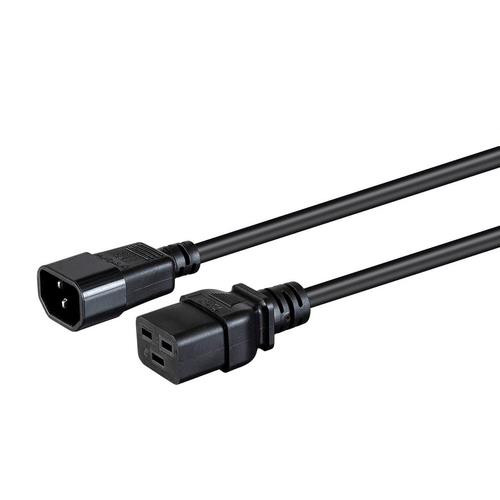 Monoprice  câble électrique Noir 0,61 m Coupleur C14 IEC C19 - 35132