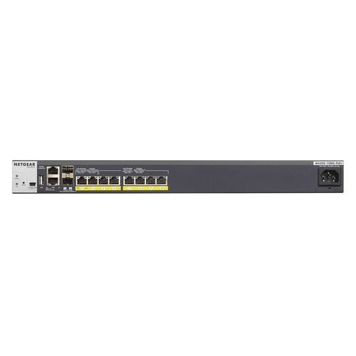 NETGEAR M4200-10MG-PoE+ Géré L2/L3 10G Ethernet (100/1000/10000) Connexion Ethernet, supportant l'alimentation via ce port (PoE) 1U Graphite - GSM4210P-100NES