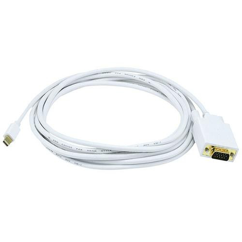 Monoprice Mini DisplayPort/VGA, 3.048 m 3,048 m VGA (D-Sub) Blanc - 6004