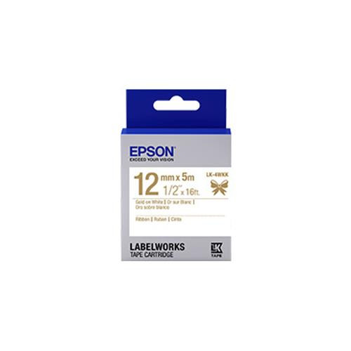 Epson LabelWorks Ribbon LK étiquette auto-collante Bleu, Gris, Blanc - LK-4WKK