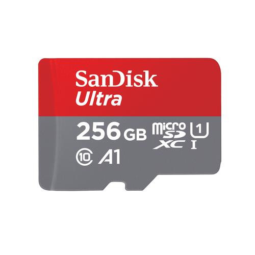 SanDisk Ultra 256 Go MicroSDXC UHS-I Classe 10 - SDSQUAR-256G-GN6MA