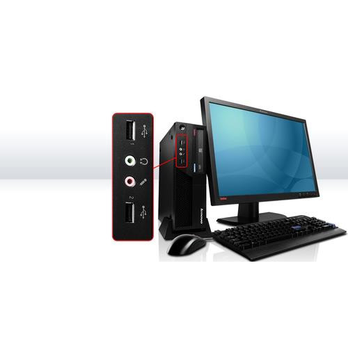 Lenovo ThinkCentre M58p Intel® Core™2 Duo E8400 2 Go DDR3-SDRAM 160 Go Intel® GMA 4500M Windows Vista Business Bureau PC Noir - 6234A1U