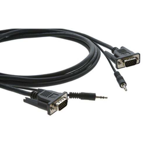 Kramer Electronics 15-pin HD + 3.5mm Audio Micro Cable 1,8 m VGA (D-Sub) + 3,5 mm Noir - C-MGMA/MGMA-6