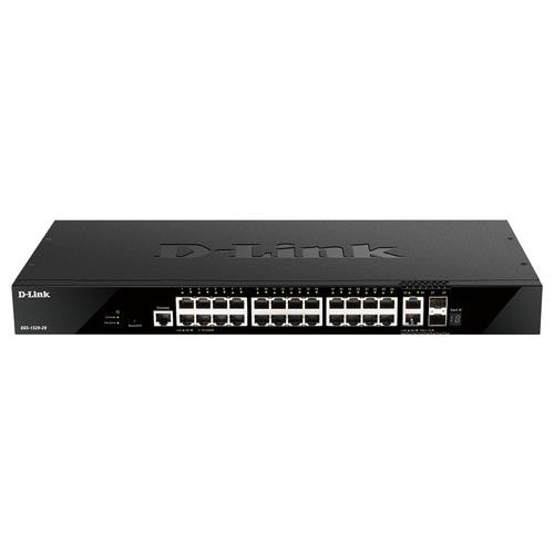 D-Link  commutateur réseau Géré L3 10G Ethernet (100/1000/10000) 1U Noir - DGS-1520-28