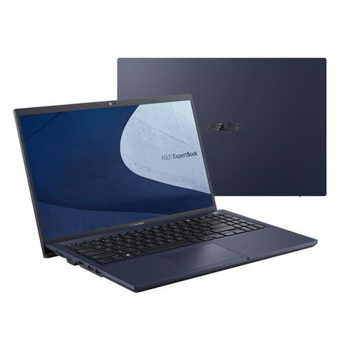 ASUS ExpertBook B1  laptop Intel® Core™ i7 i7-1255U Ordinateur portable 39,6 cm (15.6") Full HD 16 Go DDR4-SDRAM 512 Go SSD Wi-Fi 6 (802.11ax) Windows 11 Pro Noir - B1500CBA-Q73P-CB