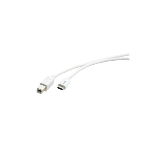 Kramer Electronics  câble USB USB 2.0 1,8 m USB C USB B Blanc - C-USB/CB-6