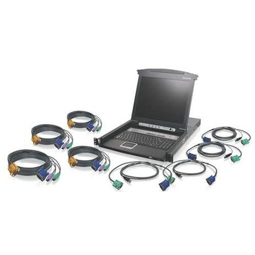 iogear  commutateur écran, clavier et souris Noir - GCL1808KIT