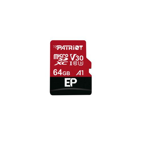 Patriot Memory  mémoire flash 64 Go MicroSDXC Classe 10 - PEF64GEP31MCX