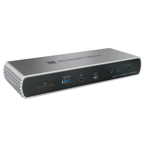 Sonnet Echo 11 Thunderbolt 4 HDMI Dock Station d'accueil Noir, Argent - ECHO-DK11H-T4