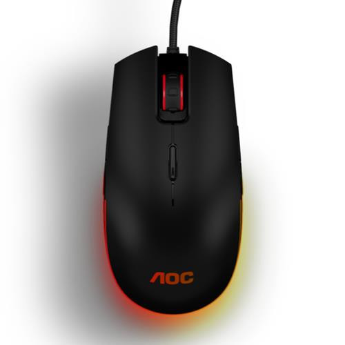 AOC  souris Gaming Ambidextre USB Type-A Optique 5000 DPI - GM500