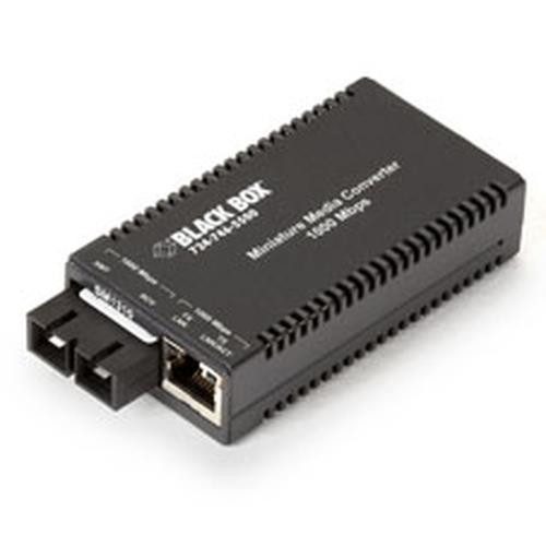 Black Box MultiPower Miniature convertisseur de support réseau 1000 Mbit/s 1310 nm Monomode Noir - LGC011A-R2