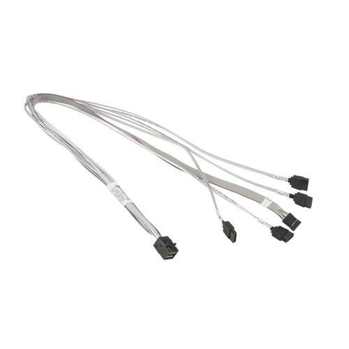 Supermicro MiniSAS HD / 4 SATA 0.7 m Blanc - CBL-SAST-0811 Supermicro MiniSAS HD / 4 SATA 0.7 m Blanc - CBL-SAST-0811