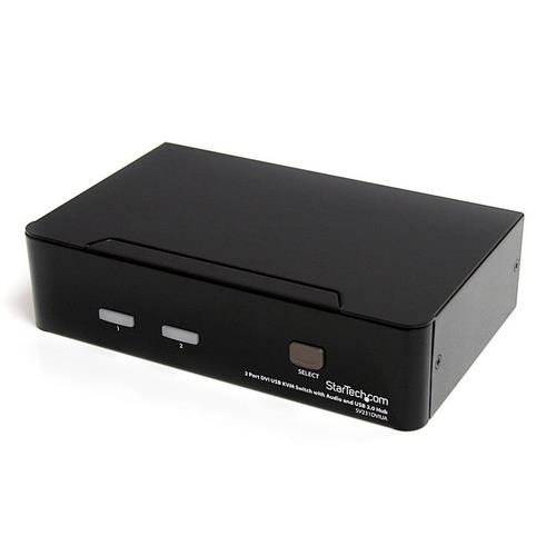 StarTech.com Commutateur KVM 2 Ports DVI, USB et Audio - Switch KVM - 1920x1200 - SV231DVIUA