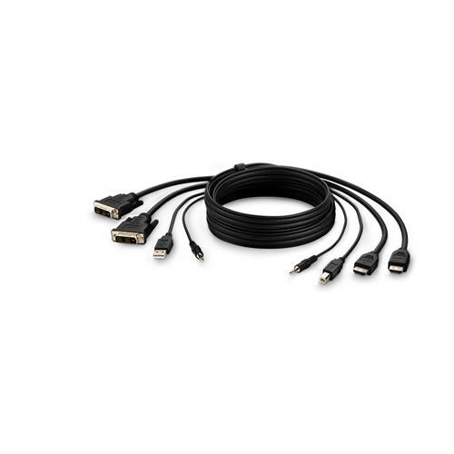 Belkin F1DN2CCBL-DH10t câble kvm Noir 3 m - F1DN2CCBL-DH10T