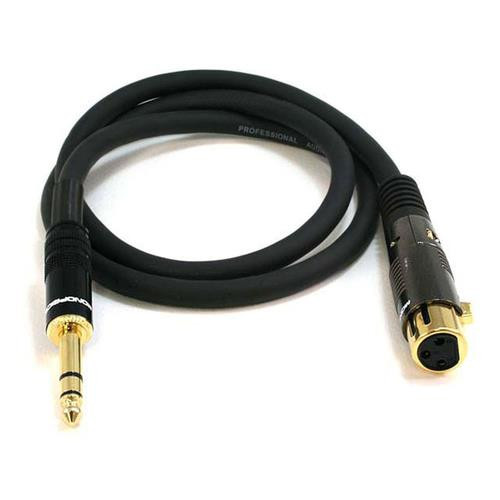 Monoprice  câble audio 0,91 m XLR 6,35 mm TRS Noir - 4768