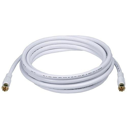 Monoprice  câble coaxial RG-6/UL 3 m F Blanc - 6315