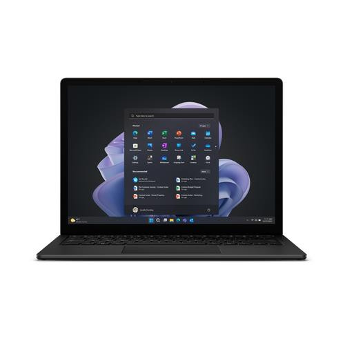Microsoft Surface Laptop 5 Intel® Core™ i5 i5-1245U Ordinateur portable 34,3 cm (13.5") Écran tactile 8 Go LPDDR5x-SDRAM 256 Go SSD Wi-Fi 6 (802.11ax) Windows 10 Pro Noir - R1B-00027
