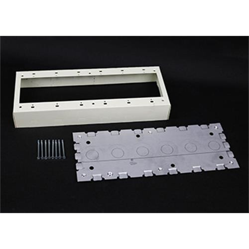 WIREMOLD  Plaque de commutation et obturateur Acier inoxydable, Blanc - VC5748-6