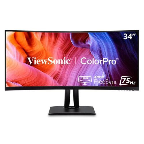 Viewsonic  écran plat de PC 86,4 cm (34") 3440 x 1440 pixels UltraWide Quad HD LED Noir - VP3456A