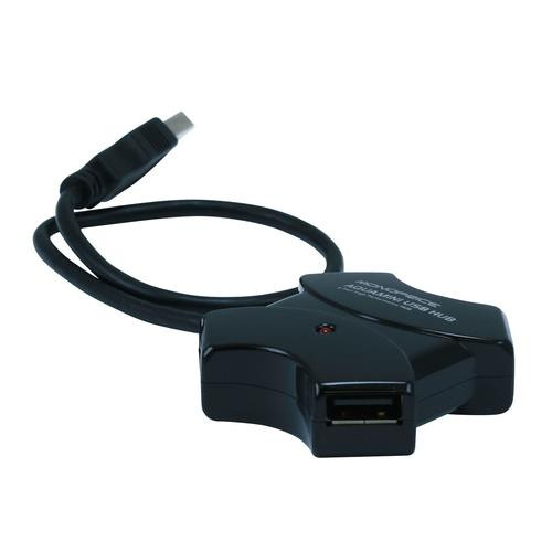Monoprice  hub & concentrateur USB 2.0 480 Mbit/s Noir - 6631