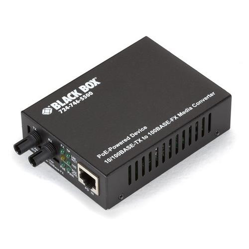 Black Box  convertisseur de support réseau 1000 Mbit/s Multimode Noir - LPD501A